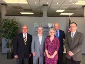 Joe Giovannini, Lee Brown, Amanda Hetzel & Mark Bridges of NIS welcome U.S. Congressman Patrick McHenry
